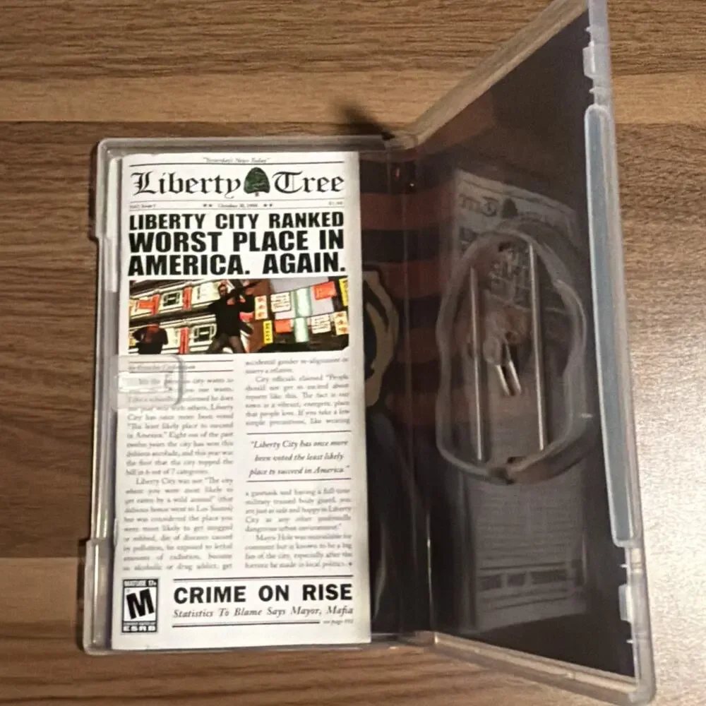 Grand Theft Auto: Liberty City Stories PSP Case And Manual ONLY No Game